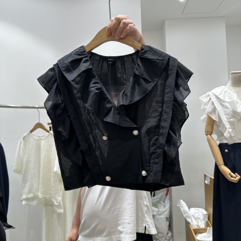 ENVY韓國直郵㊣東大門實拍女裝新款25春夏人氣休閑推薦馬甲ENVY馬甲圖色2