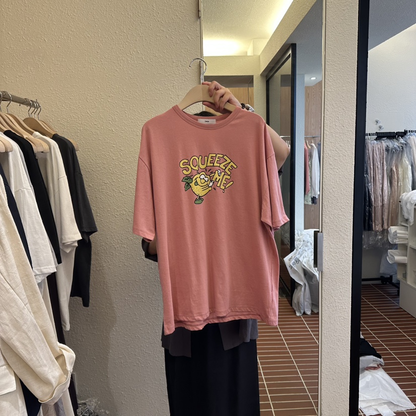 CHOI-L韓國直郵㊣東大門實拍女裝新款25春夏休閑推薦時尚T恤CHOIT恤圖色2