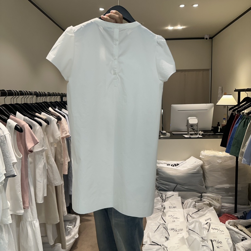 RE STOCK韓國直郵㊣東大門實拍女裝新品休閑人氣推薦連衣裙RE STOCK連衣裙