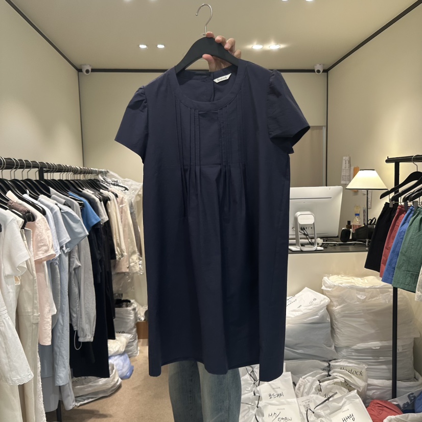 RE STOCK韓國直郵㊣東大門實拍女裝新品休閑人氣推薦連衣裙RE STOCK連衣裙圖色2