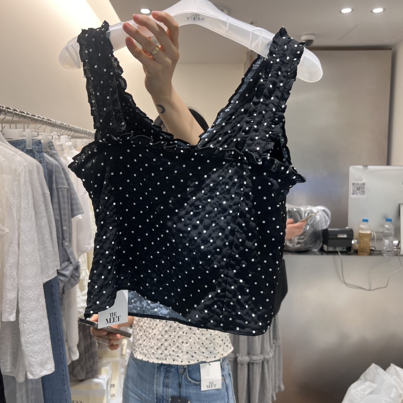 MEET ME韓國直郵㊣東大門實拍女裝新款人氣休閑推薦吊帶背心MEET ME吊帶/背心