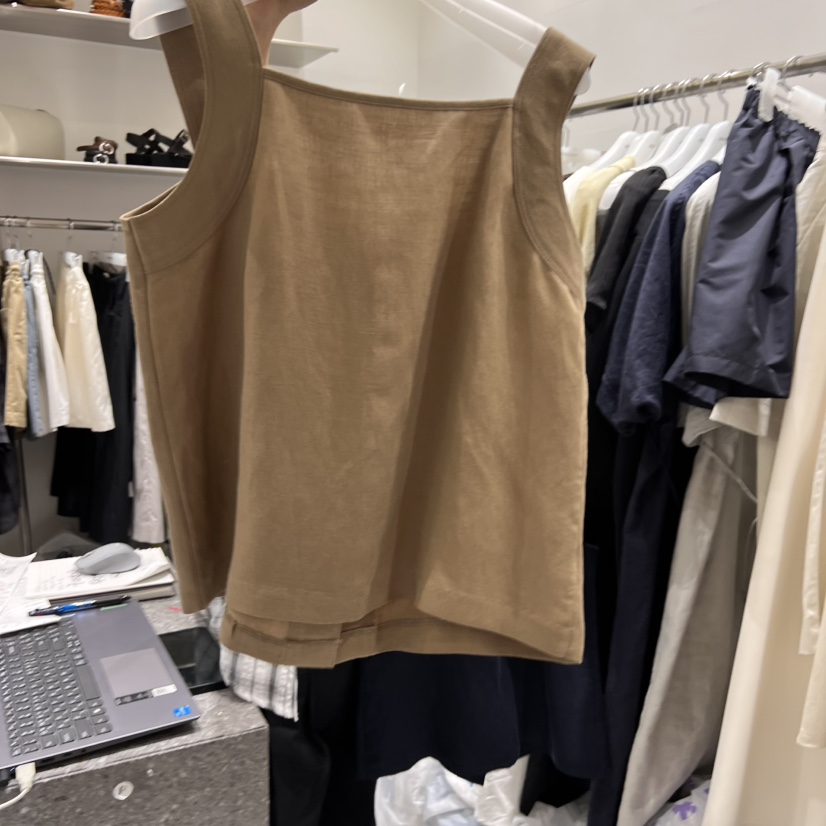 WOOD SAGE韓國㊣直郵東大門代購女裝新品25春夏休閑吊帶背心WOOD SAGE吊帶/背心