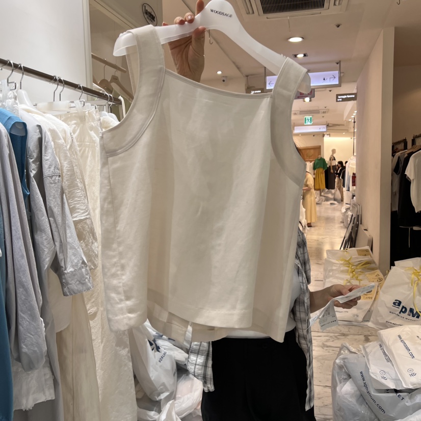 WOOD SAGE韓國㊣直郵東大門代購女裝新品25春夏休閑吊帶背心WOOD SAGE吊帶/背心圖色3