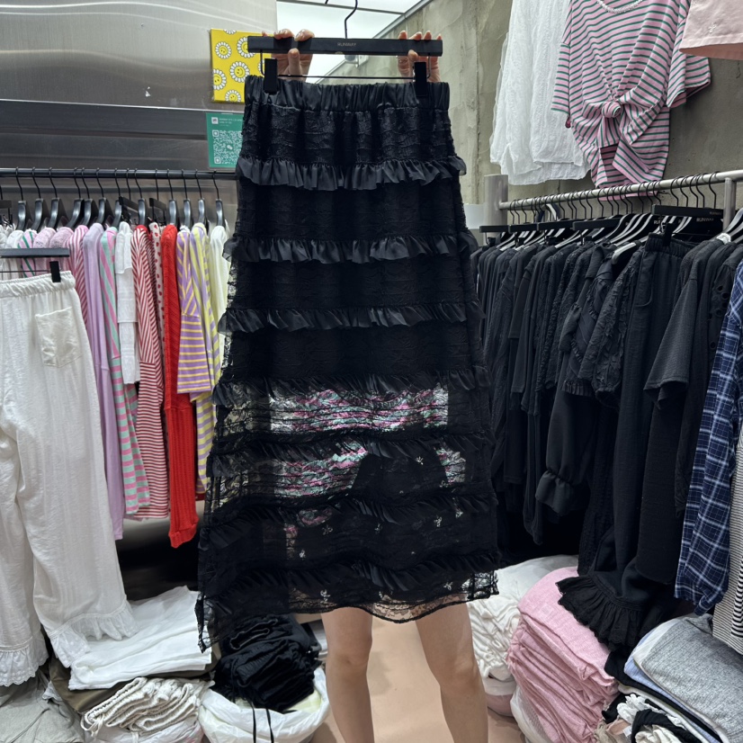 RUNWAY-런웨이直郵韓國代購㊣女裝新品推薦熱賣時尚休閑長裙RUNWAY長裙