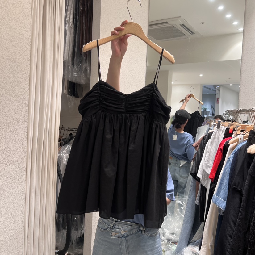 SSEMIENNE韓國㊣直郵東大門代購女裝新款人氣推薦熱賣吊帶背心SSEMIENNE吊帶/背心圖色1