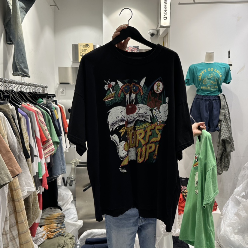 THE WEEKND韓國直郵㊣東大門實拍女裝新品人氣時尚推薦T恤THE WEEKNDT恤圖色2