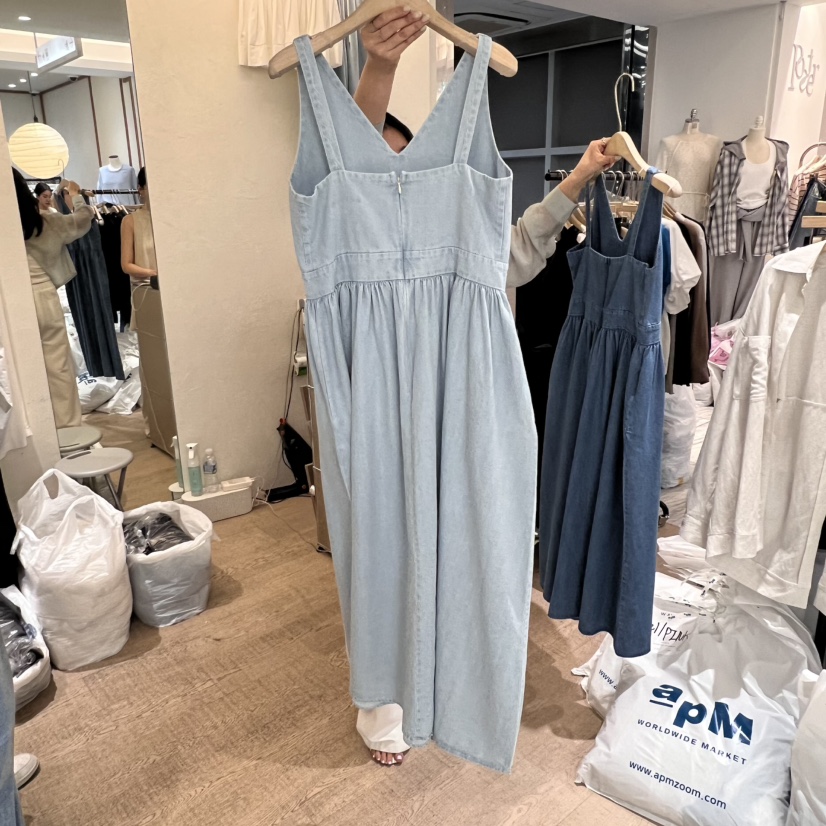 W AND J直郵韓國代購㊣女裝新品熱賣25春夏人氣時尚連衣裙W AND J連衣裙