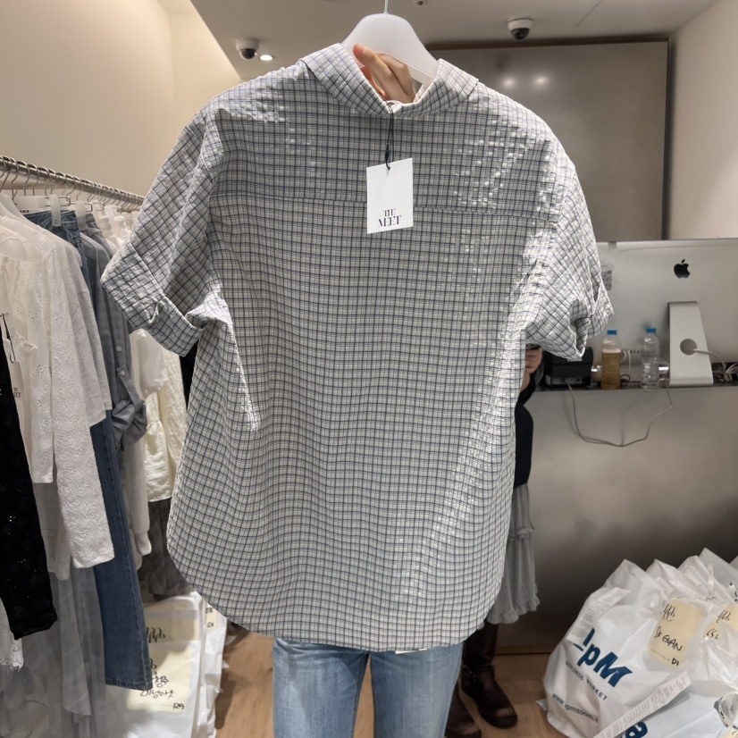 MEET ME韓國㊣直郵東大門代購女裝新品25春夏時尚襯衫蕾絲衫MEET ME襯衫/蕾絲衫