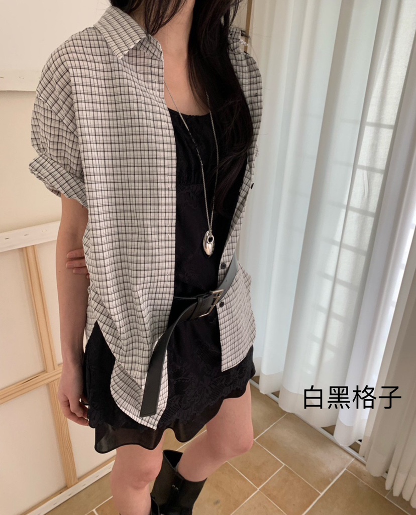 MEET ME韓國㊣直郵東大門代購女裝新品25春夏時尚襯衫蕾絲衫MEET ME襯衫/蕾絲衫圖色2