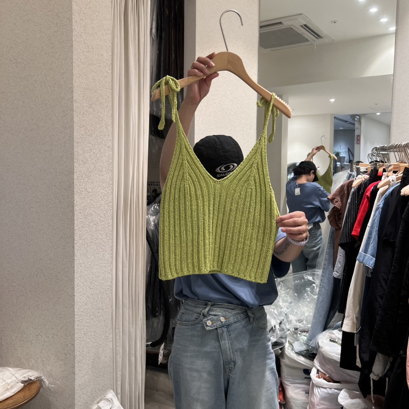 SSEMIENNE直郵韓國代購㊣女裝新款時尚熱賣人氣吊帶背心緊身SSEMIENNE吊帶/背心圖色3