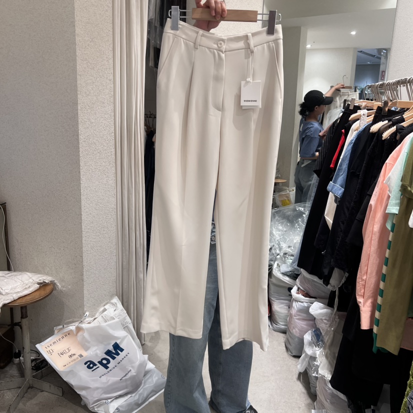 SSEMIENNE韓國直郵㊣女裝新款時尚熱賣25春夏推薦人氣休閑褲SSEMIENNE休閑褲