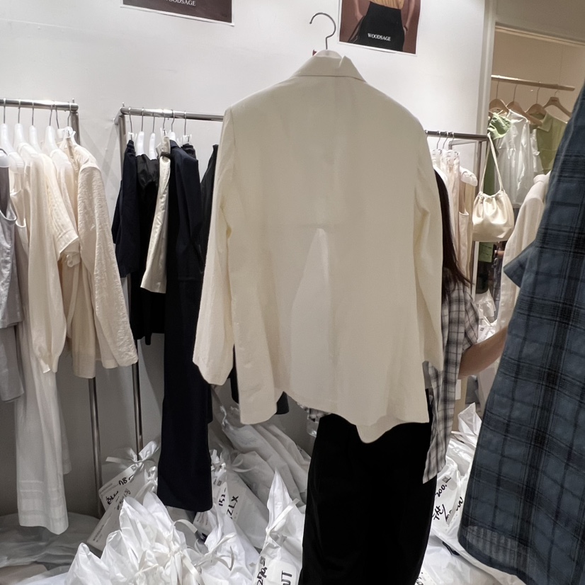 WOOD SAGE韓國直郵㊣東大門實拍女裝新品時尚25春夏休閑夾克WOOD SAGE夾克