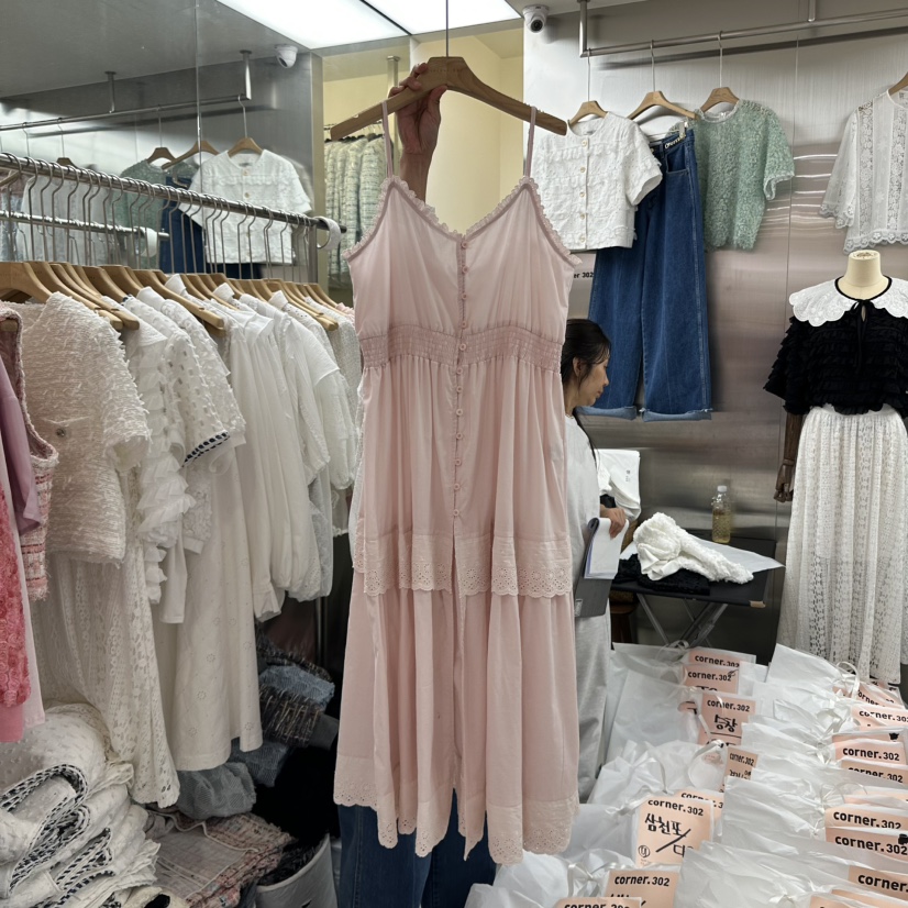 CORNER韓國㊣直郵東大門代購女裝新款休閑熱賣25春夏連衣裙CORNER.302連衣裙