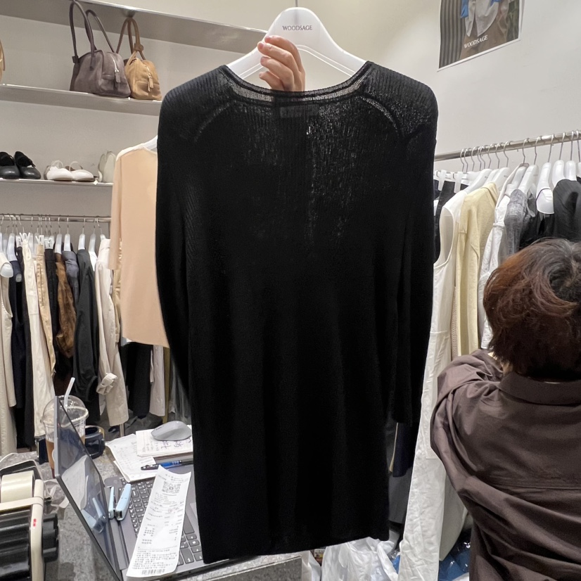 WOOD SAGE韓國直郵㊣女裝新款休閑25春夏推薦人氣時尚針織衫WOOD SAGE針織衫圖色2