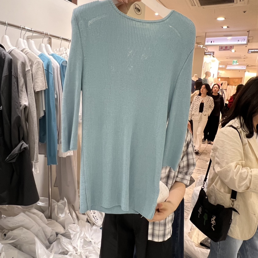 WOOD SAGE韓國直郵㊣女裝新款休閑25春夏推薦人氣時尚針織衫WOOD SAGE針織衫圖色3