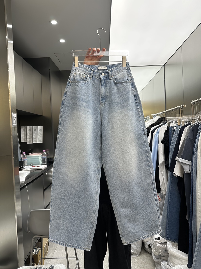 MADCITY韓國㊣直郵東大門代購女裝新品25春夏熱賣推薦牛仔褲MADCITY牛仔褲