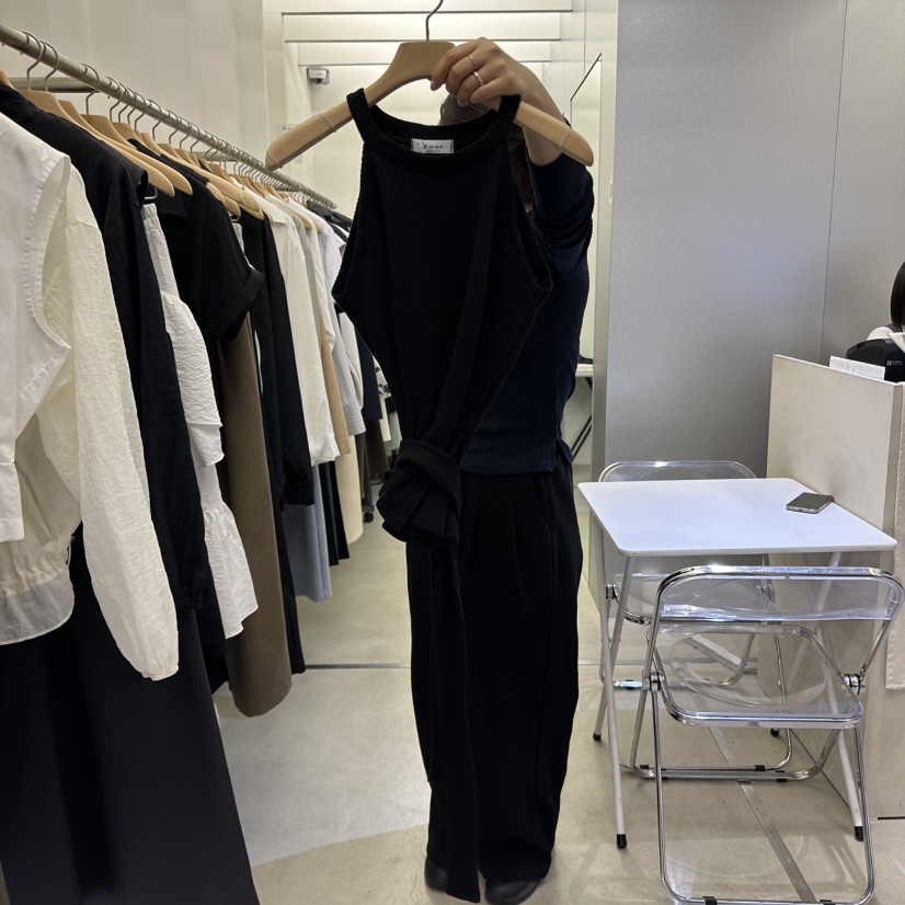 AMON直郵韓國代購㊣女裝新品熱賣推薦休閑人氣時尚吊帶背心AMON吊帶/背心圖色2