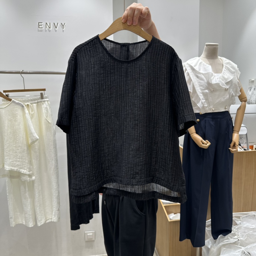 ENVY韓國㊣直郵東大門代購女裝新品熱賣時尚人氣襯衫蕾絲衫ENVY襯衫/蕾絲衫圖色2