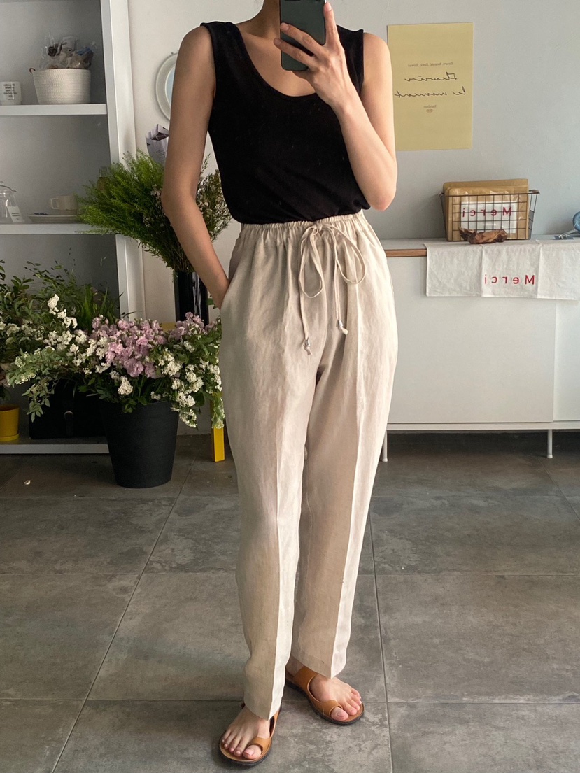 THE LOW韓國直郵㊣女裝新品人氣25春夏休閑推薦熱賣休閑褲THE LOW休閑褲