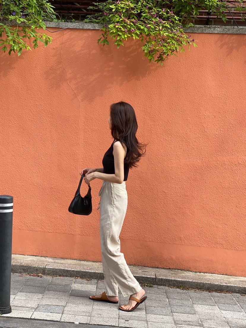THE LOW韓國直郵㊣女裝新品人氣25春夏休閑推薦熱賣休閑褲THE LOW休閑褲