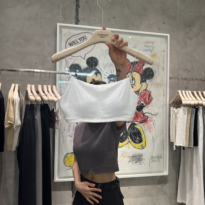LAMAGIEPIE韓國㊣直郵東大門代購女裝新款人氣熱賣吊帶背心LAMAGIE GREY吊帶/背心