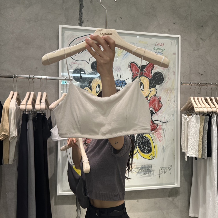 LAMAGIEPIE韓國㊣直郵東大門代購女裝新款人氣熱賣吊帶背心LAMAGIE GREY吊帶/背心圖色2