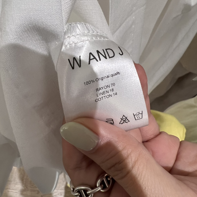 W AND J韓國直郵㊣女裝新品休閑時尚推薦人氣熱賣襯衫蕾絲衫W AND J襯衫/蕾絲衫