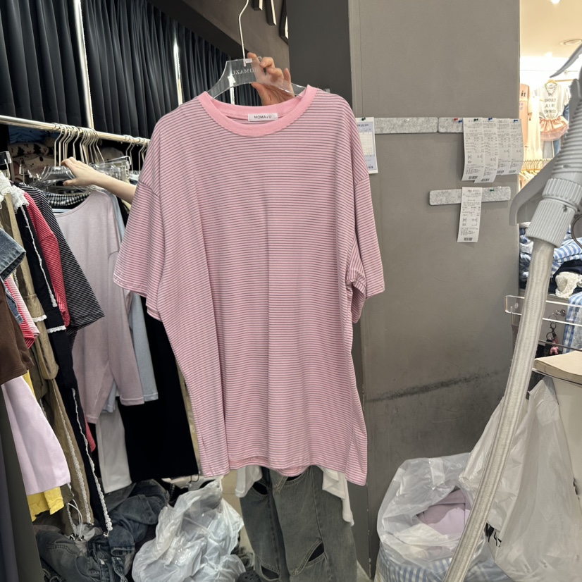 MOMAZU直郵韓國代購㊣女裝新品人氣25春夏熱賣時尚推薦休閑T恤MOMAZUT恤圖色3