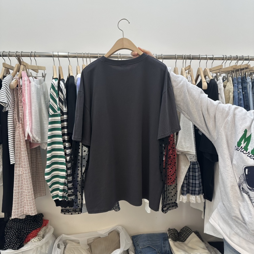 DELIGHT-L韓國直郵㊣女裝新品時尚熱賣25春夏推薦人氣長袖T恤DELIGHT長袖T恤