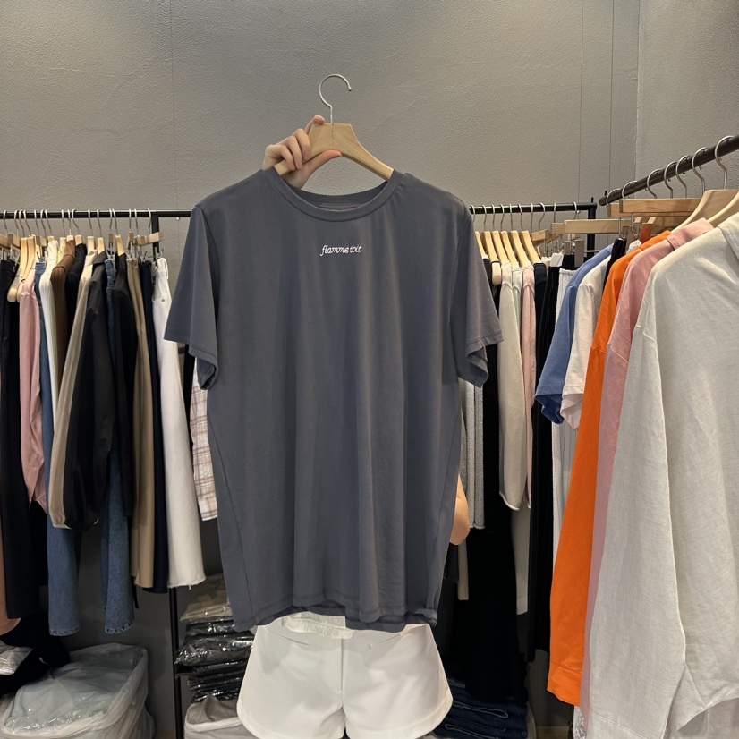 FLAMME TOIT韓國直郵㊣女裝新品休閑時尚熱賣25春夏推薦T恤FLAMME TOITT恤圖色3