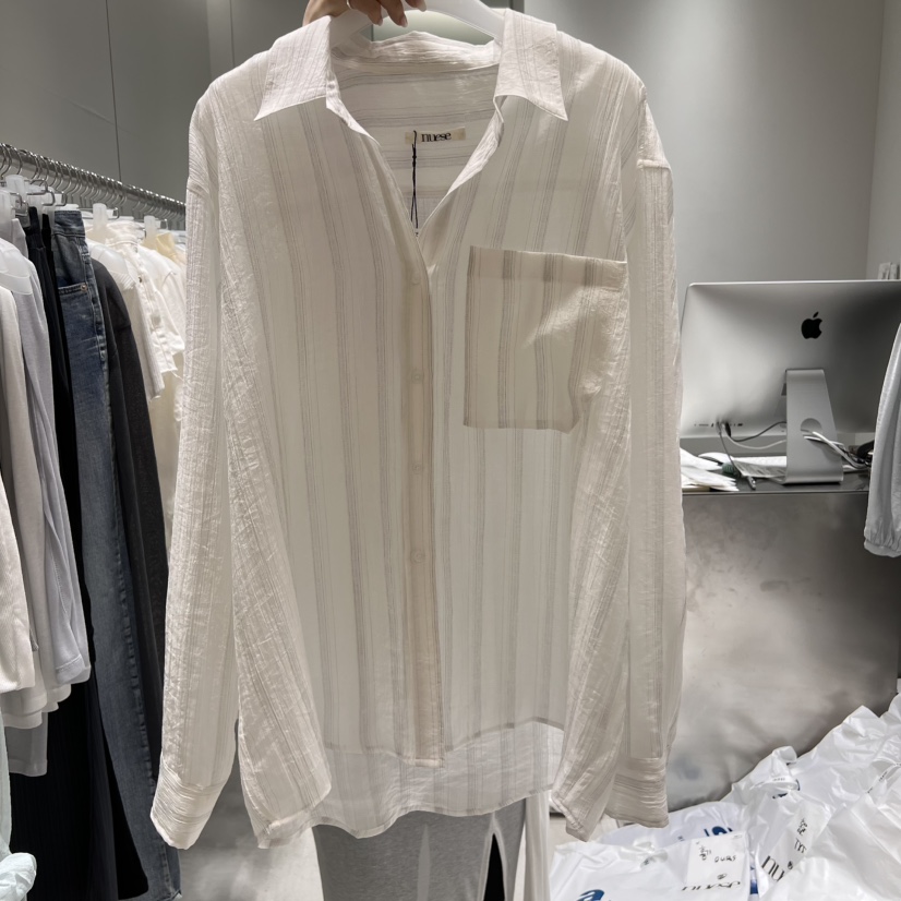 NUESE韓國直郵㊣東大門實拍女裝新品人氣時尚熱賣襯衫蕾絲衫NUESE襯衫/蕾絲衫圖色1