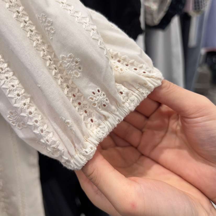 TAN&COMO韓國㊣直郵東大門代購女裝新款25春夏襯衫蕾絲衫刺繡tan-COMO襯衫/蕾絲衫