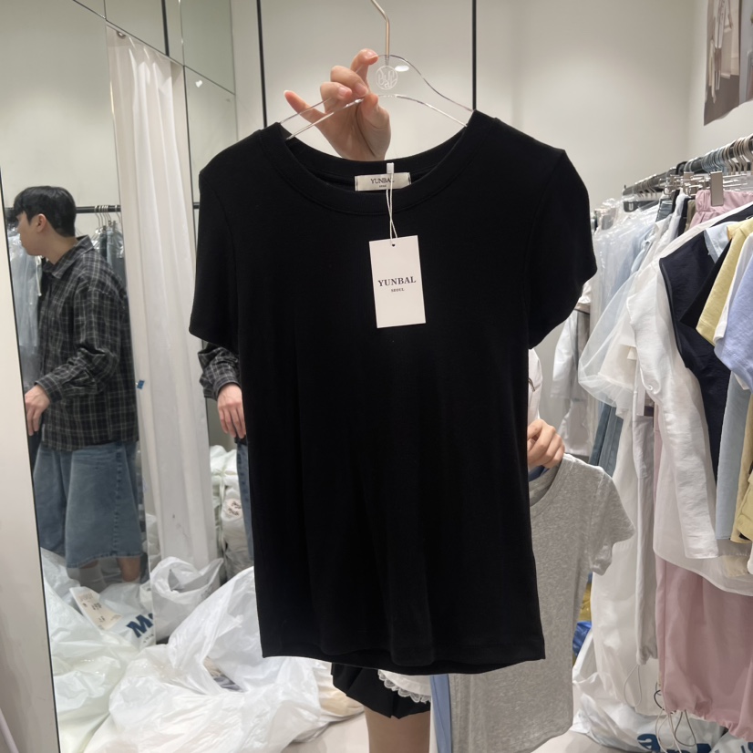 YUNBAL直郵韓國代購㊣女裝新款熱賣時尚人氣推薦25春夏休閑T恤YUNBALT恤圖色3