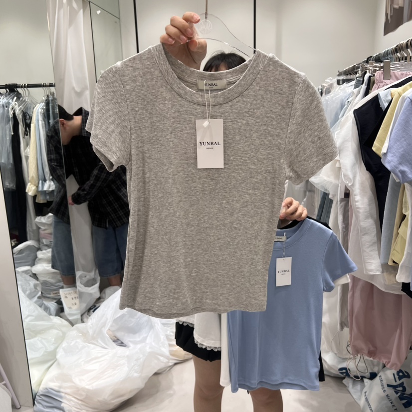 YUNBAL直郵韓國代購㊣女裝新款熱賣時尚人氣推薦25春夏休閑T恤YUNBALT恤圖色4