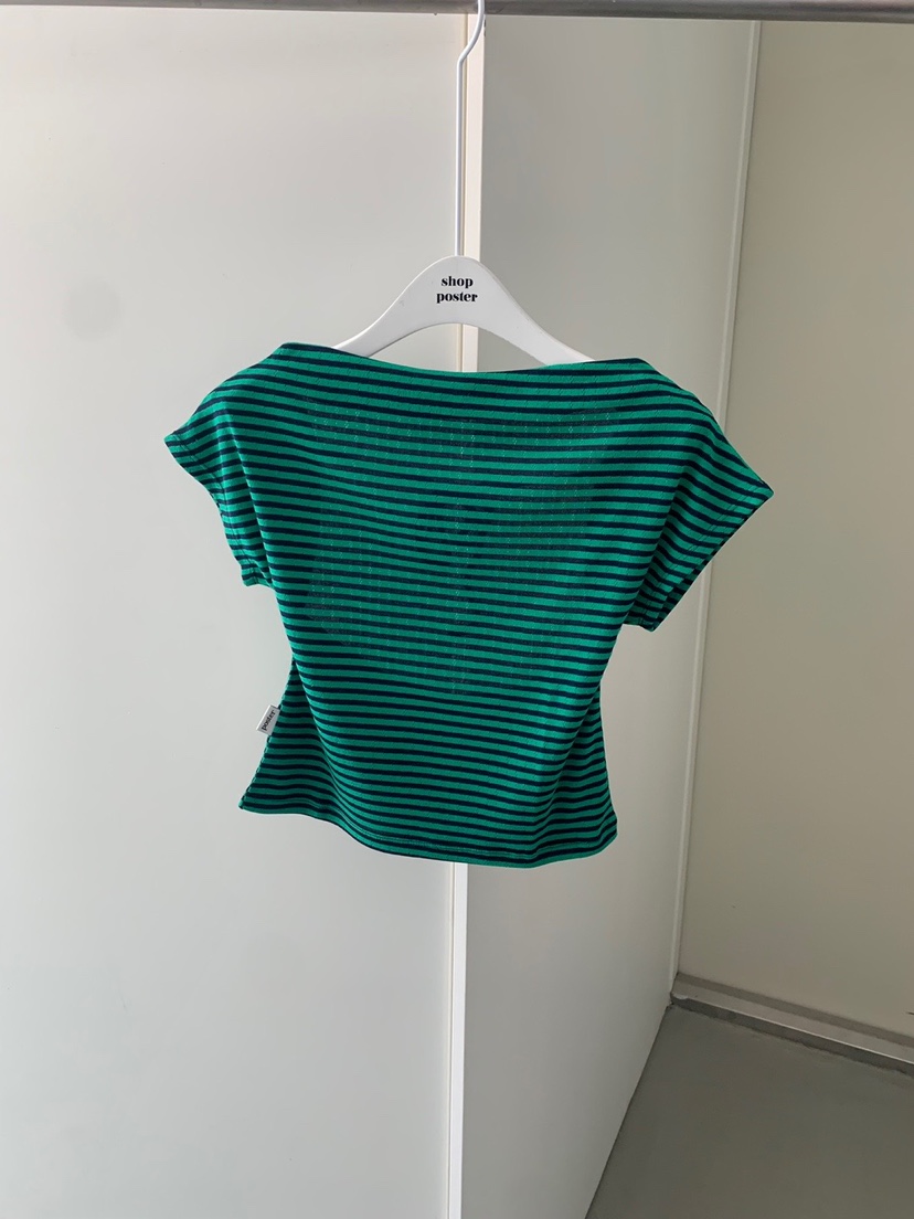 SHOP POSTER韓國直郵㊣東大門實拍女裝新品25春夏熱賣休閑T恤SHOP_POSTERT恤圖色4