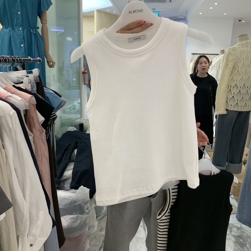 ALMOND韓國直郵㊣東大門實拍女裝新品推薦25春夏熱賣吊帶背心ALMOND吊帶/背心圖色1