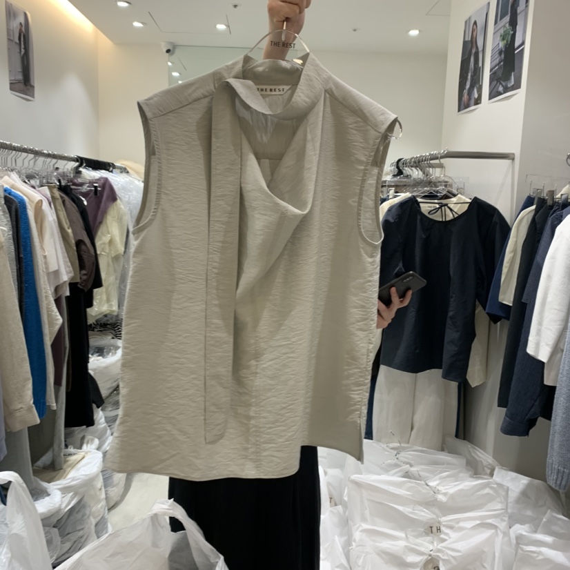 THE REST韓國直郵㊣東大門實拍女裝新品熱賣休閑襯衫蕾絲衫THE REST/UNNOEUD襯衫/蕾絲衫圖色3