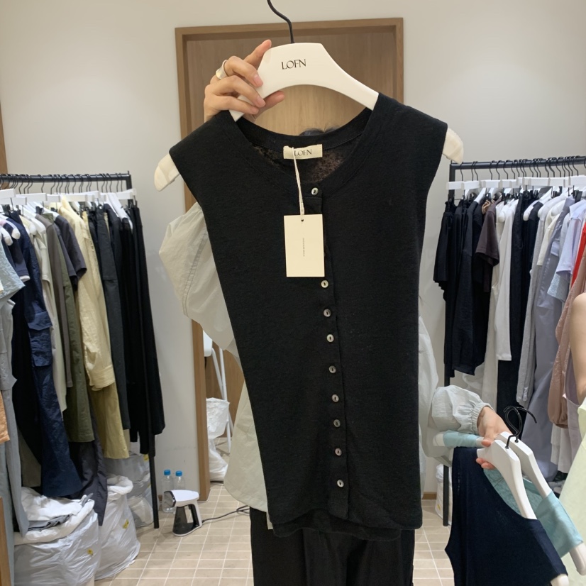 LOFN韓國直郵㊣東大門實拍女裝新品推薦人氣休閑熱賣時尚馬甲LOFN馬甲圖色4