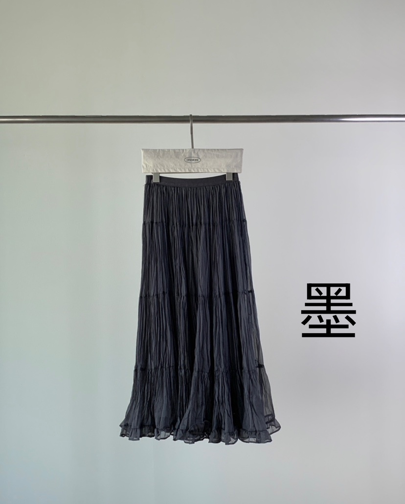 ONE MONE韓國㊣直郵東大門代購女裝新款熱賣25春夏半身裙中短裙ONE MONE半身裙/中短裙圖色2