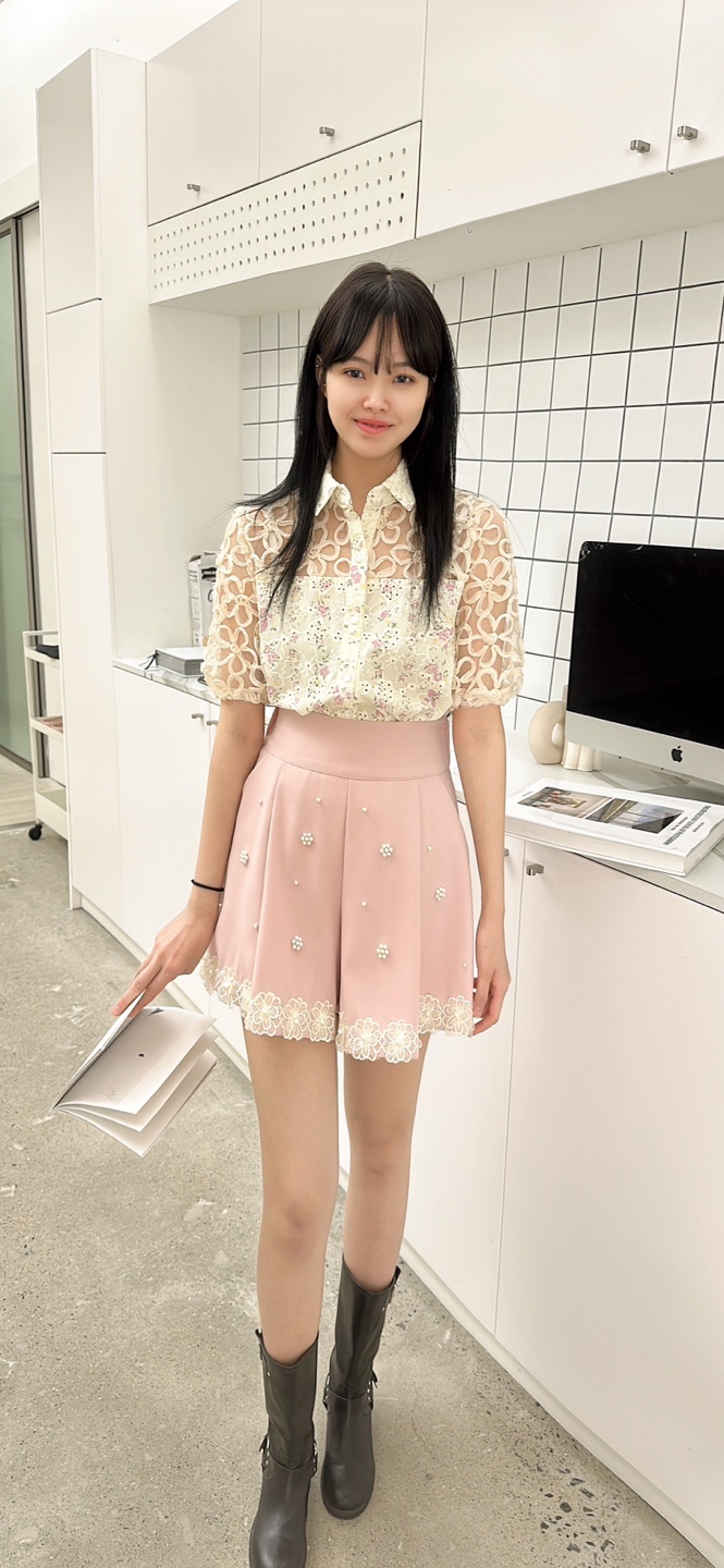 YARD直郵韓國代購㊣女裝新品熱賣休閑25春夏人氣襯衫蕾絲衫YARD襯衫/蕾絲衫