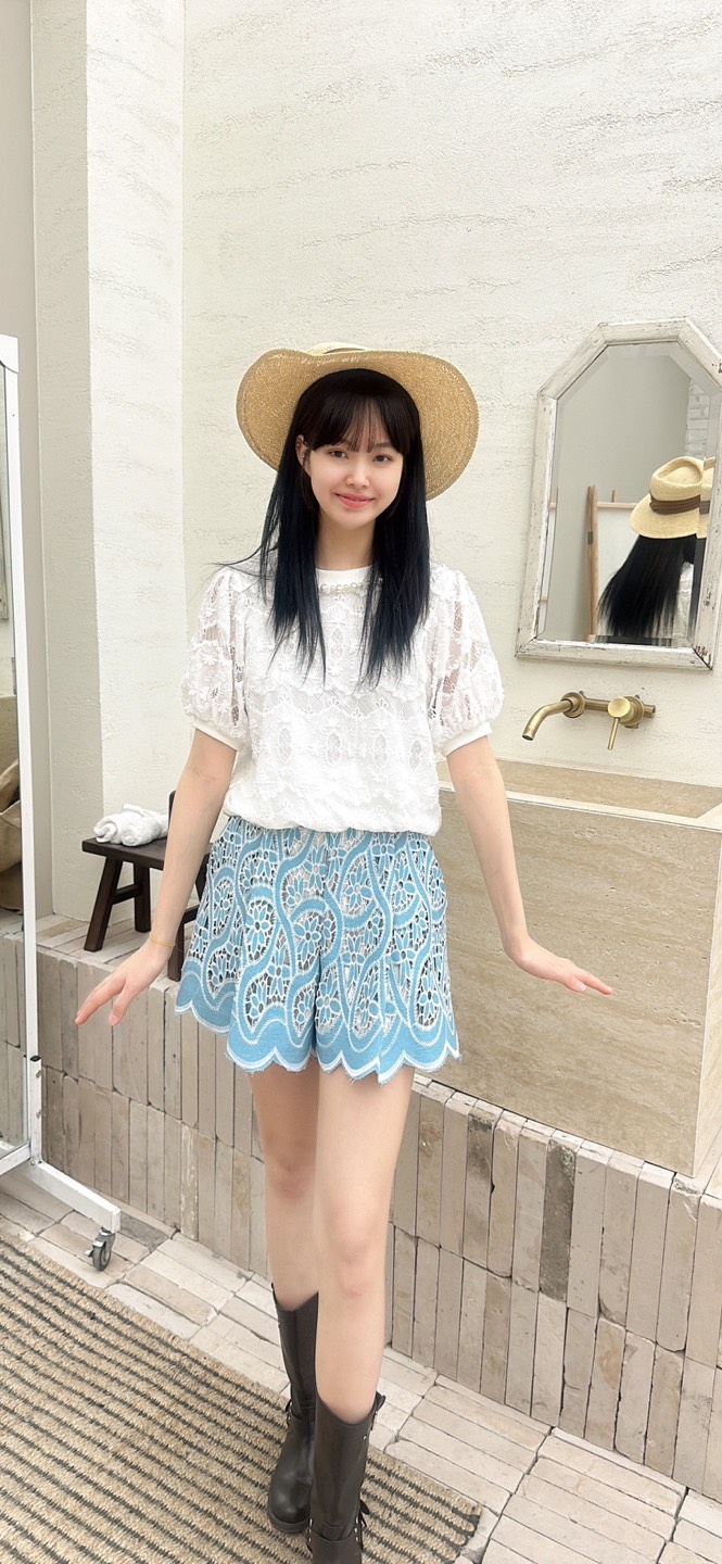 YARD韓國直郵㊣女裝新款休閑人氣25春夏熱賣時尚推薦短褲刺繡YARD短褲