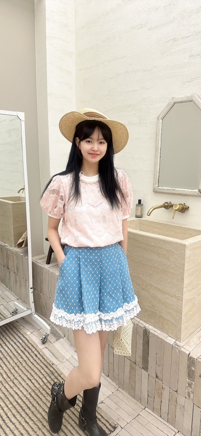 YARD直郵韓國代購㊣女裝新款人氣25春夏推薦襯衫蕾絲衫刺繡YARD襯衫/蕾絲衫