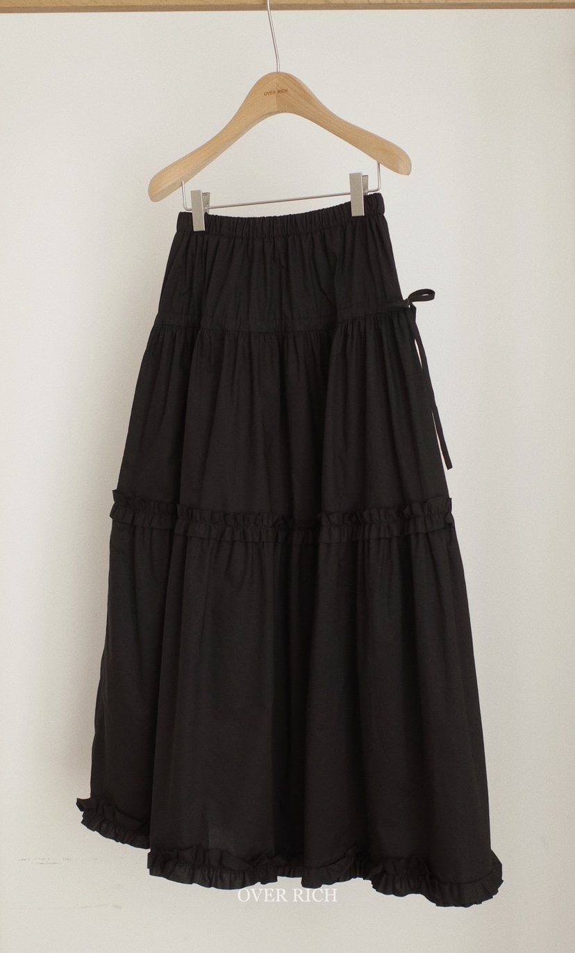 OVER RICH直郵韓國代購㊣女裝新品25春夏人氣熱賣休閑長裙OVER RICH長裙圖色3
