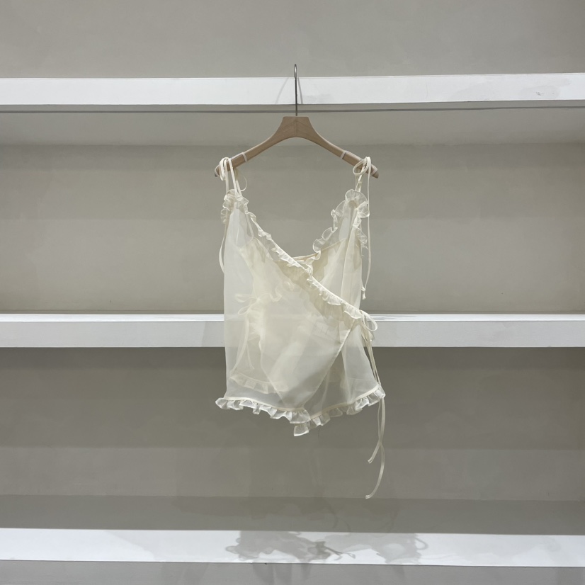 WATER韓國㊣直郵東大門代購女裝新品25春夏推薦吊帶背心裹身裙WATER/RIVER吊帶/背心