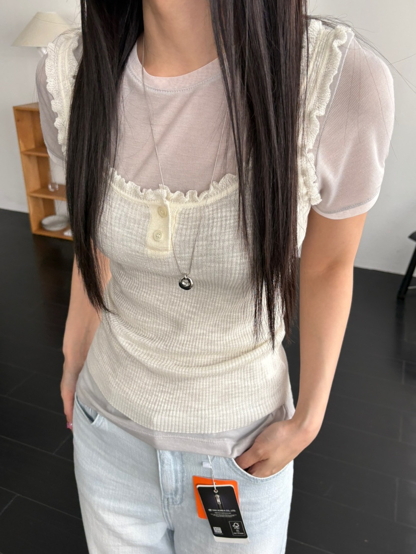 Verbena韓國㊣直郵東大門代購女裝新款時尚人氣熱賣吊帶背心Verbena吊帶/背心