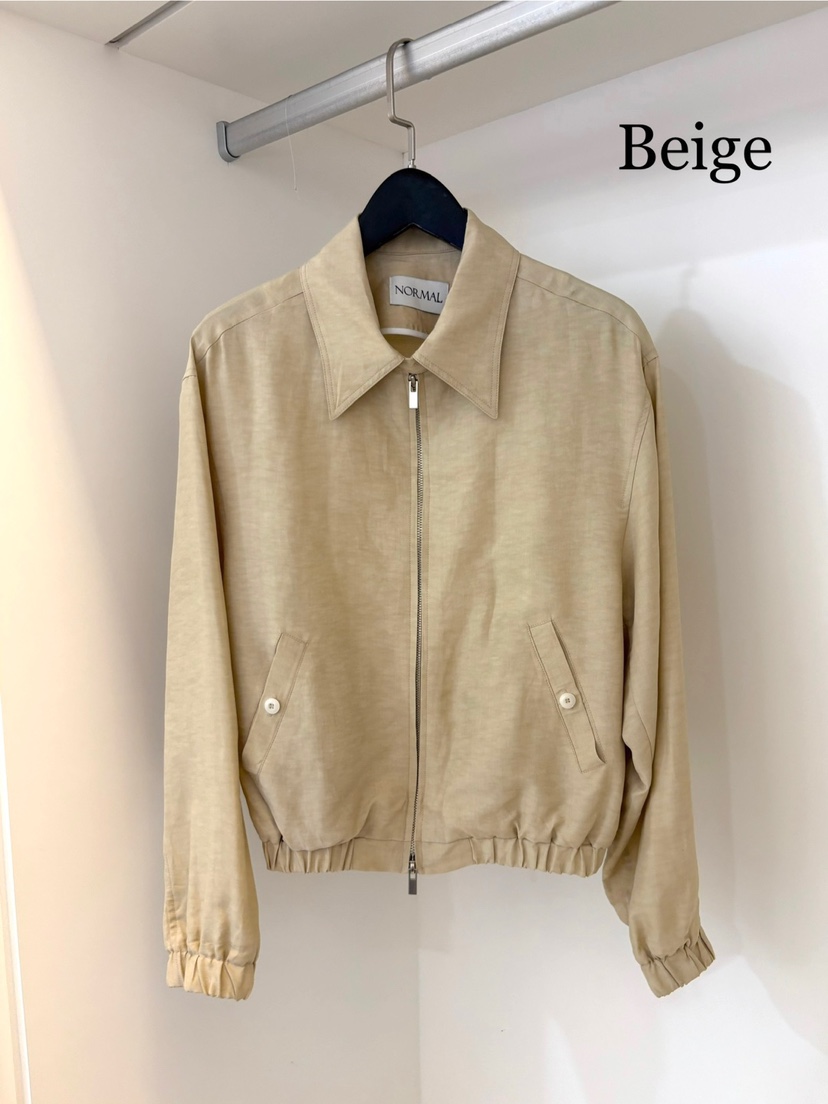 NORMAL韓國直郵㊣東大門實拍女裝新款推薦人氣休閑夾克亞麻NORMAL夾克圖色2