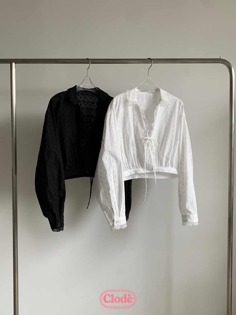 CLODE韓國㊣直郵東大門代購女裝新款推薦熱賣25春夏襯衫蕾絲衫CLODE襯衫/蕾絲衫