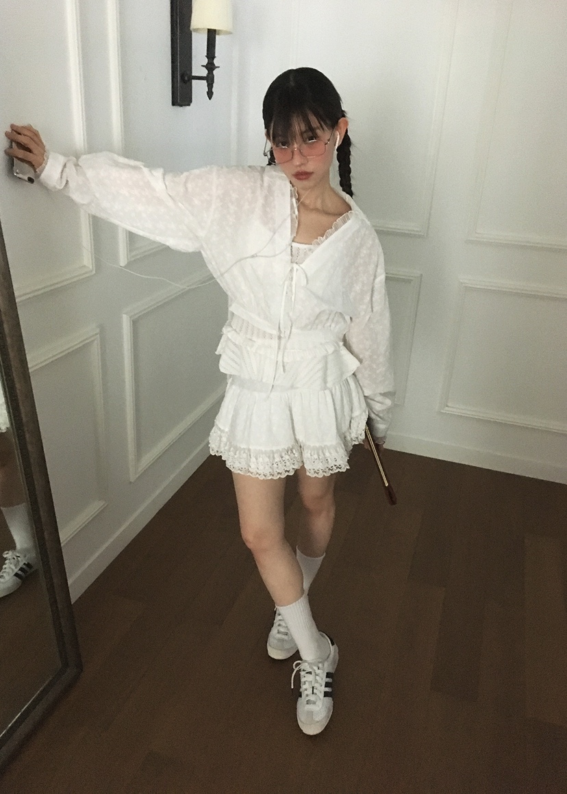 CLODE韓國㊣直郵東大門代購女裝新款推薦熱賣25春夏襯衫蕾絲衫CLODE襯衫/蕾絲衫