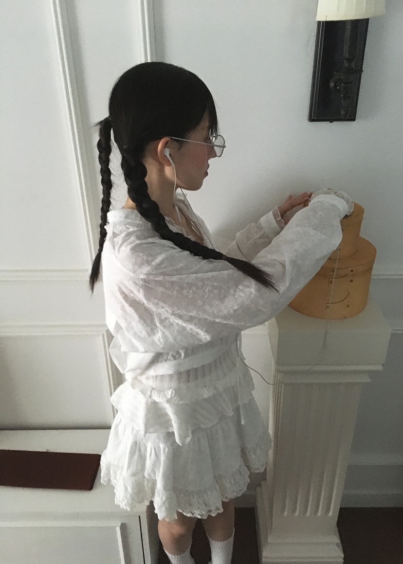 CLODE韓國㊣直郵東大門代購女裝新款推薦熱賣25春夏襯衫蕾絲衫CLODE襯衫/蕾絲衫
