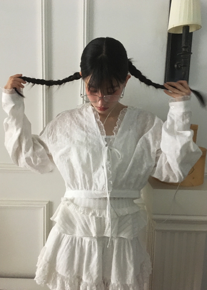 CLODE韓國㊣直郵東大門代購女裝新款推薦熱賣25春夏襯衫蕾絲衫CLODE襯衫/蕾絲衫